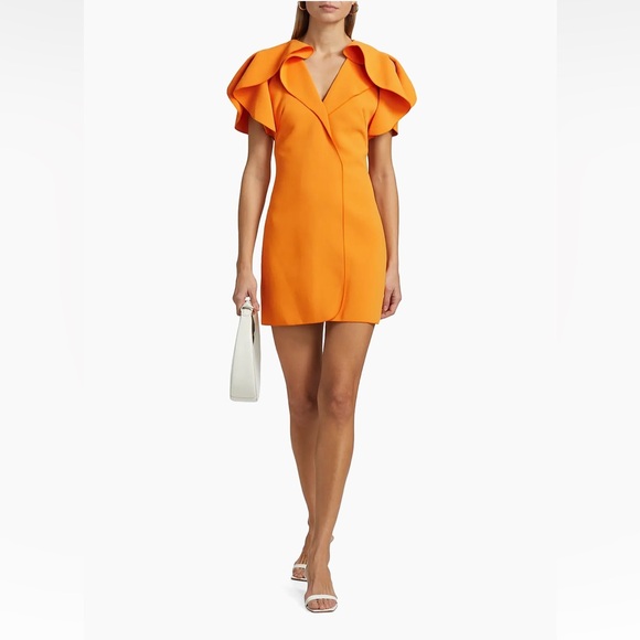 NWT Acler Vibrant Orange Mini Dress - Picture 2 of 8